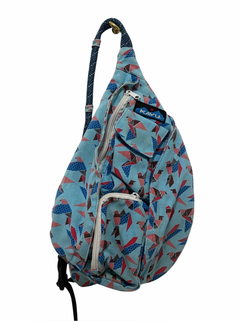 Kavu Small Origami Paper Crane Print Sling Bag